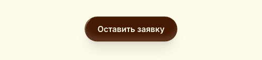 Кнопка ShimmerButton «Оставить заявку» на тестовой странице: тёмно-коричневый фон, по краю бежит светлый блик